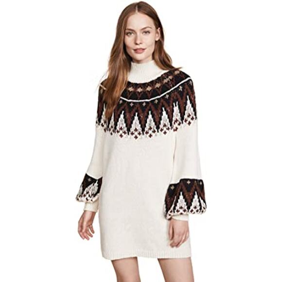 Free People Scotland Oversized Sweater Dress - New Small - Picture 2 of 15